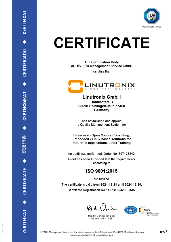 ISO9001 Certificate