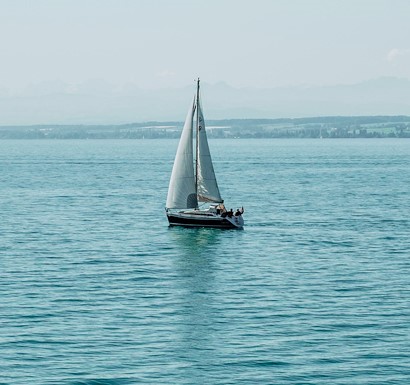 Sailing boat on Lake Constance